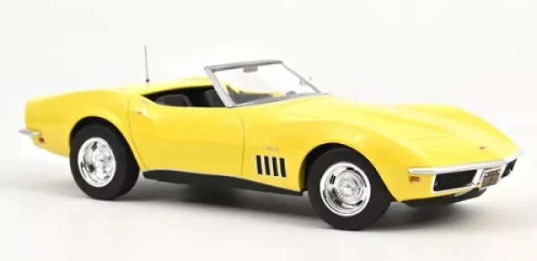 189039 Chevrolet Corvette Convertible 1969 Daytona Yellow 1:18